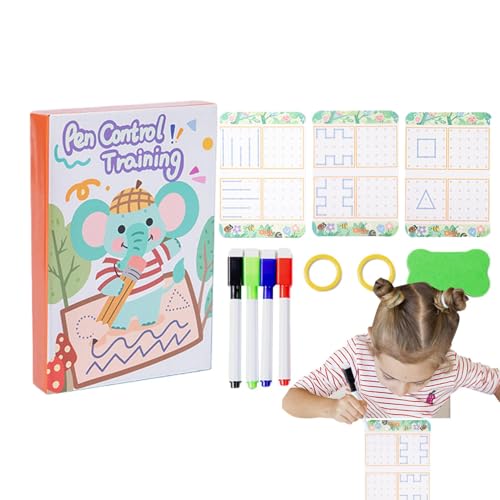 Handschriftübungen für Kinder, Stiftkontrolltraining - Zeichenbuch zum Training der Stiftkontrolle - Zeichenbuch zum Training der Stiftkontrolle, Schreibübungen für Kinder, Handschriftbücher für Kinde von Generic