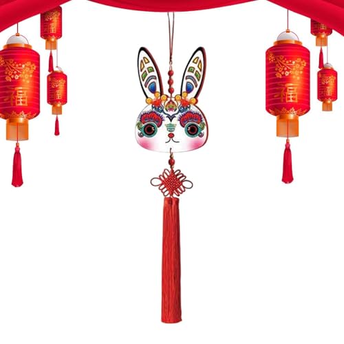 Hasen-Ornament, Lange Quaste, Hasen-Anhänger Mit Chinesischen Knoten, Dekoration Für Zuhause, Auto, Kaninchen, Festival, Dekorationen Für Hochzeit von Generic