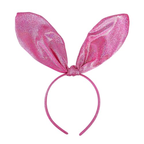 Hasenohren Haarreif,Hasenohren-Stirnband,1 Stück, Hasenohren Kostüm Cosplay Weihnachten Party Haarband Styling Kostüm Dress Up für Kinder Erwachsene Frauen (Rosa) von Generic