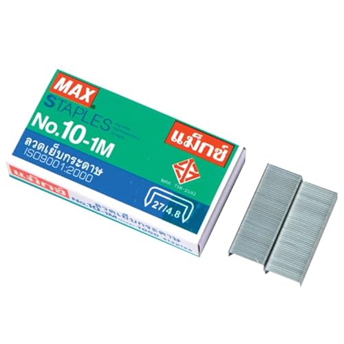 Heftklammern Nr. 10-1M Flat Max Mini für kompakte, handliche Heftgeräte (1.000 Heftklammern pro Box) von Generic