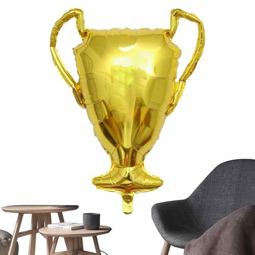 Herzlichen Glückwunsch Lufts, Goldfoliens,Dekorative aufblasbare Trophäenprop Aluminiumfolie | Fußballparty liefert kreative Meisterschaftsschmuck für den Innengebrauch von Generic