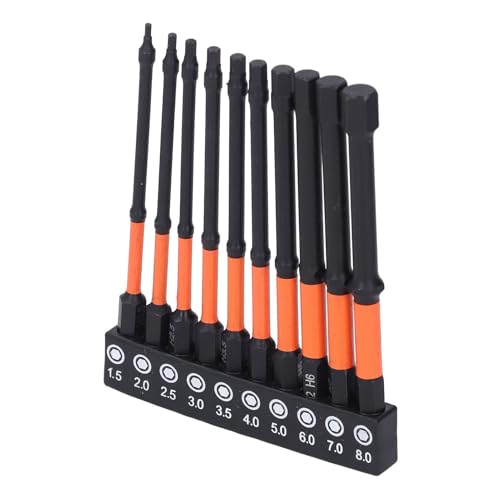 Hex Key Drill -Bit -Set, 1/4in -Welle 10 PC 's Impact Hexboor Bit für Sanitär für Automobile von Generic