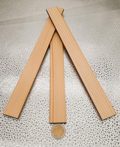 Holzleisten zum Basteln 50 er-Pack - Unlackiertes Tannenholz für Modelle, Deko - Holz zum Basteln, DIY-Kunstbedarf… (300 * 30 * 6 mm) von Generic