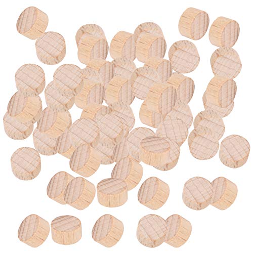 Holzscheibe, Runde Holzscheibe, Buche, Unlackiert, Holzscheibe, DIY, Basteln, Runde Holzscheiben, Chip-Zubehör, 100 Stück X 3 Beutel (1cm) von Generic