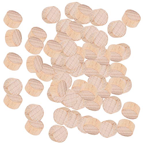 Holzscheibe, Unlackierte Holzscheibe, Runde Holzscheiben, Chip-Zubehör, Buche, Unlackierte Holzscheibe, DIY-Handwerk, 100 Stück X 3 Beutel (1cm) von Generic