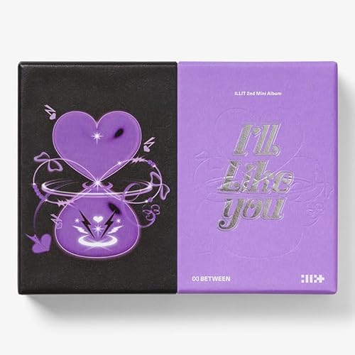 ILLIT - 2ND MINI ALBUM 'I'LL LIKE YOU' [BETWEEN VERSION] - Violett, 12x12 inches, 5x5 inches von Generic