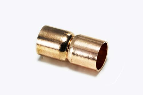 INWARIA Magnetverschluss für Bänder Ø 7-8,5 mm Magnet Verschluss Schmuckverschluss, MV-2, roségoldfarben, ca. 8 mm von Generic