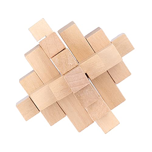 IQ-Puzzle, Puzzle-Würfel aus Holz für Erwachsene, Denksport-Spielzeug, Intelligentes Ineinandergreifendes Puzzle, Spielspielzeug, Holzpuzzle, Puzzle-Sperrspielzeug von Generic