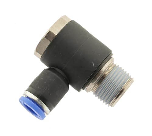 IQS Winkel-Steckverschraubung R 1/8"- 8mm, IQS-Standard Pneumatik L-Stück von generic