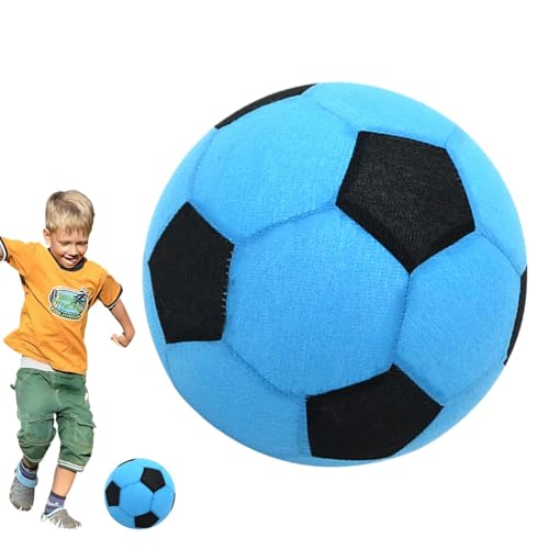 Innenfußballkugel - aufblasbares PVC Plüschstoff Fußball, interaktiver Pat Ball | Buntes Fußball, aufblasbare Stoff Sportbällchen Stoff überdacht Fußball, Fußball für Kinder Teenager in die Lu von Generic