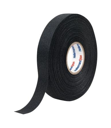 Kabelbaum-Klebeband, 19 x 0,3 mm, 25 m, Schwarz, 1 Stück | 712-10001 von Generic