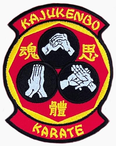 Kajukenbo Karate Patch (11,4 cm) bestickt zum Aufbügeln oder Aufnähen, Abzeichen Hawaii Kampfsport Emblem Wappen Geschenk Patches von Generic