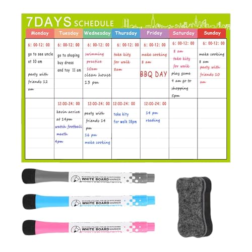 Kalender des trockenen Löschbrettkalenders, Trockenerlöserkalender für Wand - Kühlschrank Magnetisch Whiteboard Radiergummi Pen - Planungsausschüsse, Präsentationsvorräte für das chinesische Neujahr, von Generic