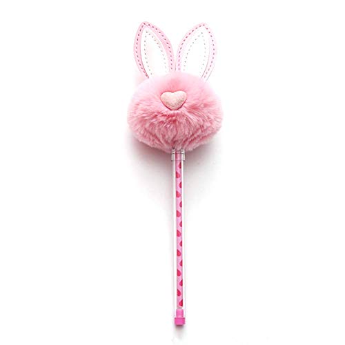 Kaninchen Ohr Form Gel Stift Schwarz Kugelschreiber Kreative Nette Stift Kawaii Schreibwaren Studenten Schulbedarf Jungen und Mädchen Präsentiert 0,5mm Rosa Neu Freigegeben von Generic