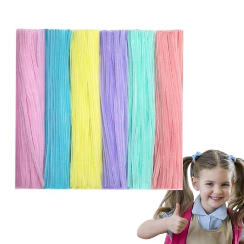 Kids Craft Drähte - Bunte Chenille -Ruten, Twisting Craft Stiels | Weiche und elastische Verdrehungsstangen -Set, vielseitige Chenille -Stiele für Handwerksherstellung, Kinderhandwerksp Kids Craft Drähte - Bunte Chenille -Ruten, Twisting Craft Stiels | Weiche und elastische Verdrehungsstangen -Set, vielseitige Chenille -Stiele für Handwerksherstellung, Kinderhandwerksp von Generic