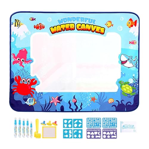Kinder Zeichenmatte - Große pädagogische Wasserkritzelmatte für Kleinkinder, wiederverwendbarer Zeichentisch | Aqua Magic No, lustige didatt Matte Kinder Zeichenmatte - Große pädagogische Wasserkritzelmatte für Kleinkinder, wiederverwendbarer Zeichentisch | Aqua Magic No, lustige didatt Matte von Generic