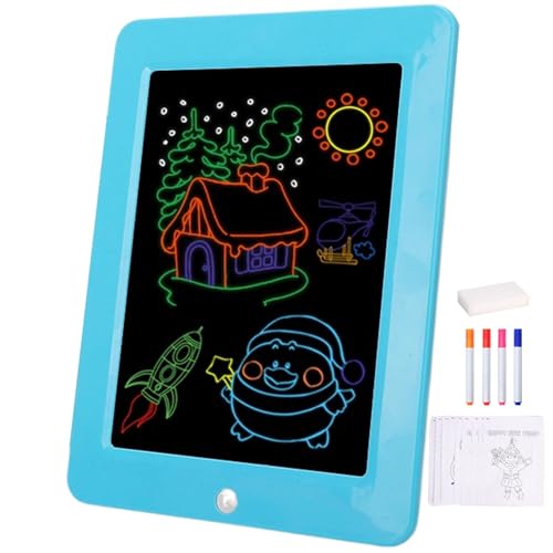 Kinderzeichnungsbrett, LED -Zeichenbrett für Kinder,Luminous Educational Led Board - Nachrichtenzeichen Präsentation Vorräte für Kinder Mädchen von Generic