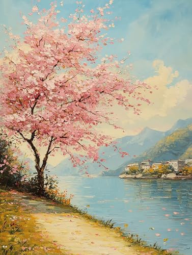 Kirschblüten Diamond Painting Baum Diamond Painting Erwachsene Kinder, DIY Runden Steine Mosaikherstellung Basteln Erwachsene Crystal Art Malerei Set für Wohnzimmer Deko, Geschenke 20x30cm GYE2-7W Kirschblüten Diamond Painting Baum Diamond Painting Erwachsene Kinder, DIY Runden Steine Mosaikherstellung Basteln Erwachsene Crystal Art Malerei Set für Wohnzimmer Deko, Geschenke 20x30cm GYE2-7W von Generic