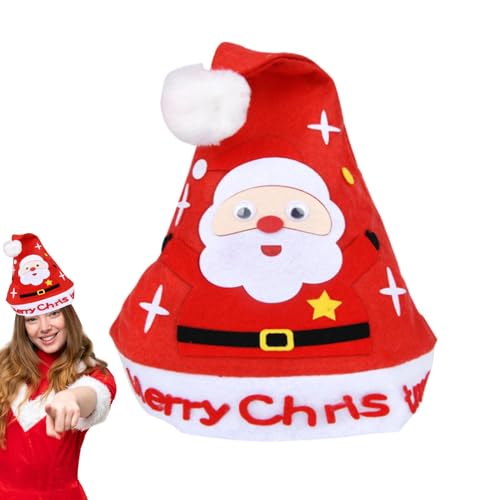 Kit para Hacer Sombreros De Navidad Hechos A Mano - Suministros para Hacer Sombreros De Navidad, Kit para Hacer Sombreros De Navidad | Kit De Gorro Navideño para Niños, Suministros para Manualidade von Generic