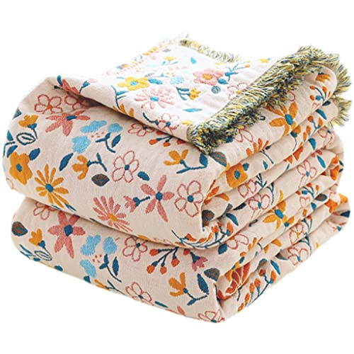 Kleine Blume Baumwollgarn Decke Wohndekoration Sofa Decke Bezug Sofa Handtuch Einzel Doppel Nickerchen Decke Weiches Laken von Generic