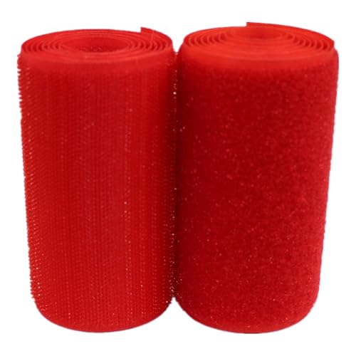 Klettband 100 mm, kein selbstklebender Nylon-Stoffverschluss zum Aufnähen, 2 Yards/Paar von Generic