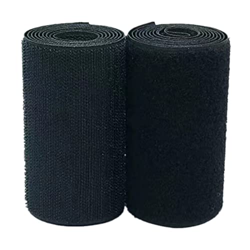 Klettband 100 mm breit, nicht klebender Nylon-Stoffverschluss, zum Aufnähen von Streifen, Stoffband-Set von Generic