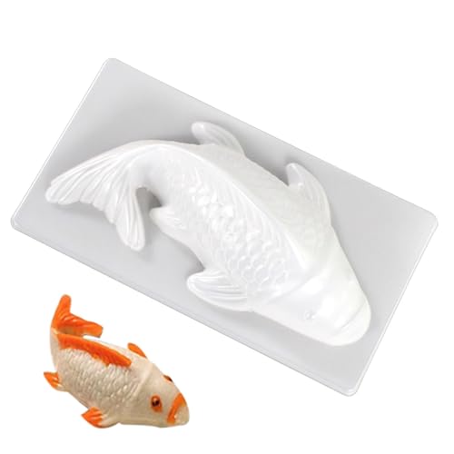 Koi Fischform Form - 3d Backkuchen Schokoladengelee, Reiskuchen Desserts Topperform | Langlebige Easy -Release -Parteien Formen, professionelle kulinarische Kunstkreativform Gadgets von Generic