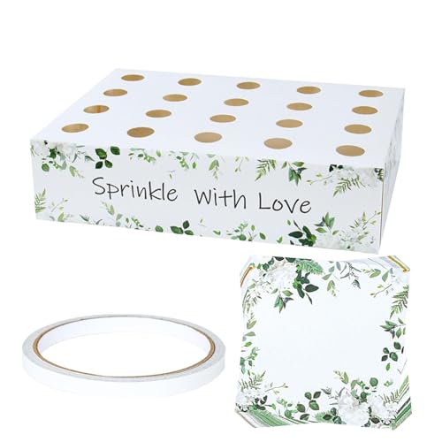 Konfetti Kegel Box | Standtablett Box insgesamt 20 Löcher für 20 Konfetti Kegel | Konfetti-Tüten und Standtablett Papierkegel Box für Hochzeit Candy Flower von Generic