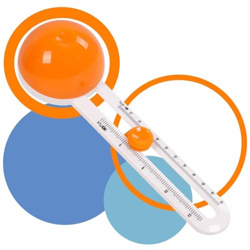 Kreisförmiger Papierschneider, Papierschneider, Scrapbooking-Werkzeug, Rollschneider, Bastelbedarf, rundes Schneidemesser, Karten (inklusive 3 Klingen) (orange) von Generic