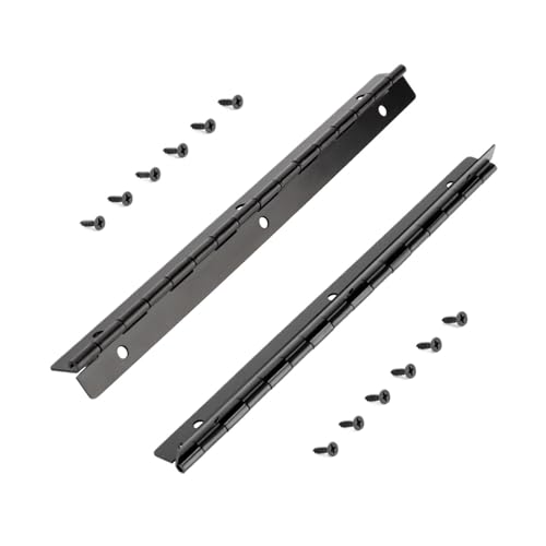 Kugelgelagerte Türscharniere, robust, 2 Stück, 20,3 cm langes Scharnier, durchgehendes Scharnier, 270-Grad-Klavierscharniere für Schränke, Holzkisten, Schrankmöbelteile ( von Generic