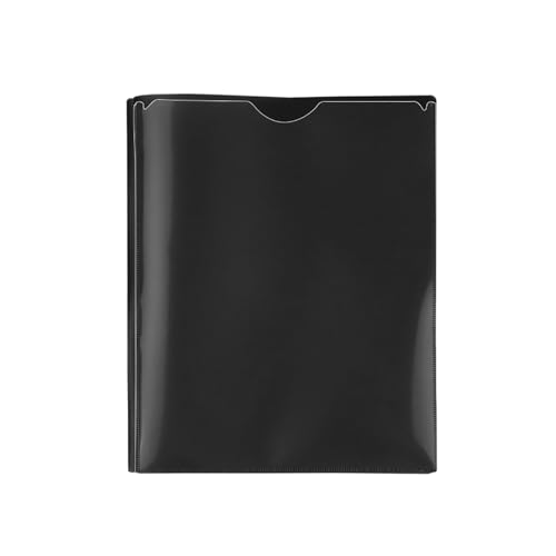 Kunststoffordner mit Taschen, robuster Ordner mit zwei Taschen, Datei-Organizer für Schüler, Klassenzimmer, Hausaufgaben, Schule, ein Muss Unj475 (Black, 23.5x29.3x4cm) von Generic