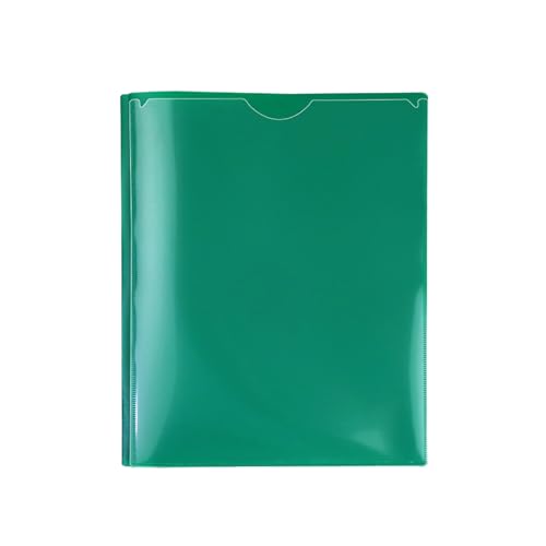 Kunststoffordner mit Taschen, robuster Ordner mit zwei Taschen, Datei-Organizer für Schüler, Klassenzimmer, Hausaufgaben, Schule, ein Muss Unj475 (Green, 23.5x29.3x4cm) von Generic