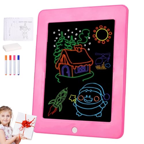 LED -Notizbrett Farben, Kinderzeichnungsbrett - Luminous Lightboard LED -Brett,8 Message Zeichen leuchtende Farben Präsentation Vorräte für Kinder von Generic