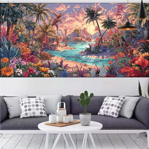Landschaft Diamond Painting 55x120cm Diamond Painting Erwachsene Blume Diamant Malerei Set,Mosaikherstellung Malen Nach Zahlen Cross Stickerei Kunst Leinwand Malerei Kit,Décor Geschenke Frauen CQ-622 Landschaft Diamond Painting 55x120cm Diamond Painting Erwachsene Blume Diamant Malerei Set,Mosaikherstellung Malen Nach Zahlen Cross Stickerei Kunst Leinwand Malerei Kit,Décor Geschenke Frauen CQ-622 von Generic