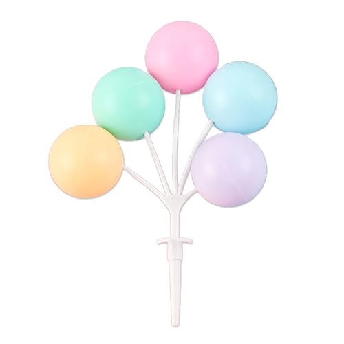 Lebendiges Ballon kuchen Ornament für Geburtstags feiern, Kinder party bonbon farbenes Cartoon-Kuchen-Dekor von Generic