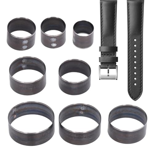 Leder-Stanzformen-Set, Leder-Lochstanzer-Werkzeug-Set | Leder-Stanz-Schneidset,Lederstanzwerkzeuge in mehreren Größen zur Herstellung von Reisepasshüllen, Gürteln, Uhrenarmbändern und Lederbrieftasche von Generic