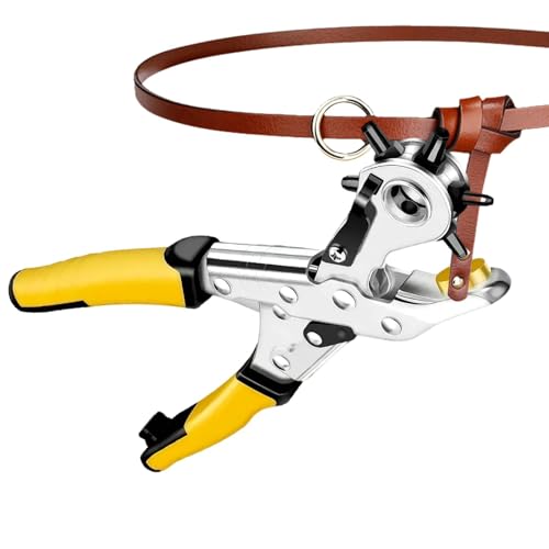 Lederwaren Stanzwerkzeuge Leder Lochstanzer Robuste Rotationslochzange | Professionelle, ergonomische und wirtschaftliche Stanzwerkzeuge für Armbänder Lederwaren Stanzwerkzeuge Leder Lochstanzer Robuste Rotationslochzange | Professionelle, ergonomische und wirtschaftliche Stanzwerkzeuge für Armbänder von Generic