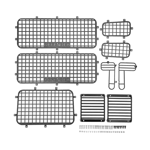 Leichtes Fensternetz aus Eisen, RC-Car-Fensterdekoration, Simulationsdetails, Schutz von Lichtern und Karosserie, für RC-Cars von Generic