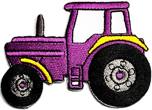 Lila Traktor Cartoon Film Kinder Stickerei Nähen Aufbügeln bestickte Patches Aufkleber Applikation Kleidung T-Shirt Jacken Jeans Hüte Rucksäcke für Damen Herren Lila Traktor Cartoon Film Kinder Stickerei Nähen Aufbügeln bestickte Patches Aufkleber Applikation Kleidung T-Shirt Jacken Jeans Hüte Rucksäcke für Damen Herren von Generic