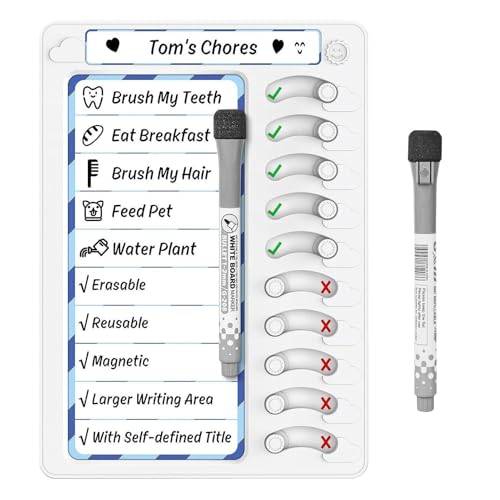 Löschbarer Schedule Board - Großer Trockenerase Weekly Planer, Beschreibbarer Kalenderboard | Einfach Zu Sauberes Design Verfügt Über Marker Und Radiergummi, Sicheres Material, Das Perfekt Für Familie von Generic