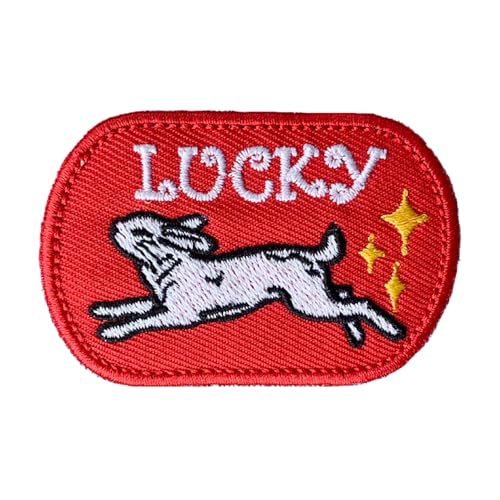 Lucky Rabbit Aufnäher zum Aufbügeln, niedliche Deko-Flicken für Kleid, Rucksäcke, Kleidung, Hosen, Jeans, Hüte, Stickapplikation, DIY-Zubehör von Generic