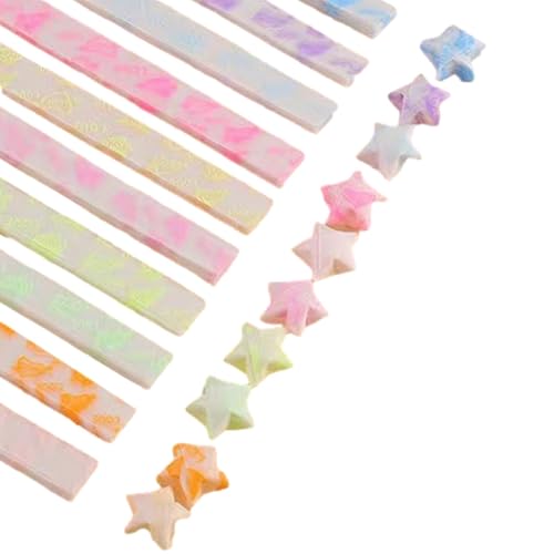 Lucky Star Folding Paper - Hinzufügen Eines Hauchs Von Fantasie Zu Jedem Ereignis, Tragbares Sternpapier Im Dunkeln | Für Accessoires, Dekorationen Von von Generic