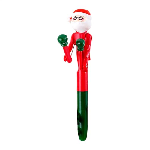 Lustiger Weihnachtsmann-Kugelschreiber – Box-Weihnachtsmann-Stift, schnell trocknender Tintenstift |. Ein einzigartiger Stift mit einem lustigen Design, perfekt für das tägliche Schreiben und einem sa von Generic