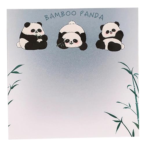 Lustiges Panda-Haftpapier – Haftnotizblöcke, lustige Haftnotizen – Haftnotizblöcke mit Tiermotiven | 8 x 8 cm große Memo-Notizblöcke, 50 Blatt herausnehmbare Memo-Notizblöcke, Unterrichtsmaterial zum von Generic