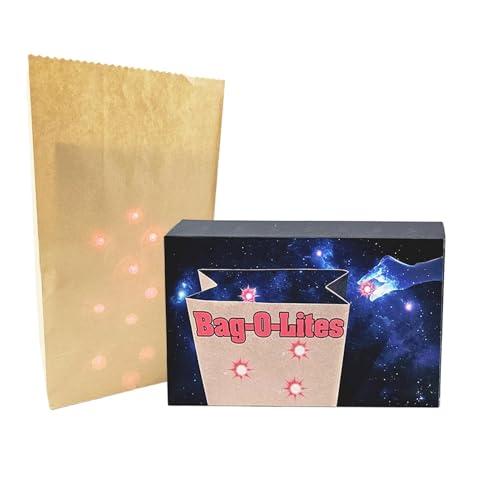 Magic Stage Illusion Gimmick Requisiten, Papiertüte mit Fingerlicht-Zaubertricks, Coole Up Magic Produce Bag, Neuheit kreative Licht Magie Klassische Tricks Spielzeug für Weihnachten, Neujahr von Generic