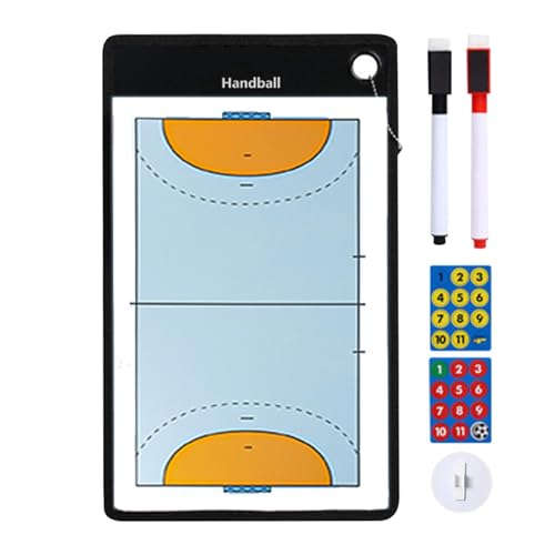 Magnetische Trainertafel, trocken abwischbares Trainer-Klemmbrett, Handball-Magnetmarker-Trainertafel, Handball-Trainingszubehör mit Meditation von Generic