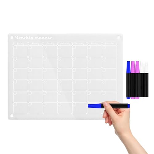 Magnetische Wischtafel - Magnetische Planungstafel, magnetisches Planungsset | Magnettafel, trocken abwischbare Magnettafel, magnetische Planungstafel mit 4 Markern, 1 Radiergummi von Generic