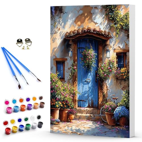 Malen Nach Zahlen Blume HüTte Malen Nach Zahlen Kinde, Anfänger, Kreatives für Erwachsene Leinwand öLgemäld Kit, Mit 3 - Pinseln und Acrylfarbe, Frauen Home Deko Geschenk 100 x 135 cm -TL2503NC Malen Nach Zahlen Blume HüTte Malen Nach Zahlen Kinde, Anfänger, Kreatives für Erwachsene Leinwand öLgemäld Kit, Mit 3 - Pinseln und Acrylfarbe, Frauen Home Deko Geschenk 100 x 135 cm -TL2503NC von Generic