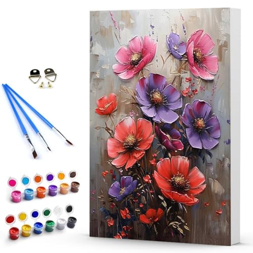 Malen Nach Zahlen Blume Landschaft Malen Nach Zahlen Kinde, Anfänger, Kreatives für Erwachsene Leinwand öLgemäld Kit, Mit 3 - Pinseln und Acrylfarbe, Frauen Home Deko Geschenk 100 x 135 cm -TL25034D Malen Nach Zahlen Blume Landschaft Malen Nach Zahlen Kinde, Anfänger, Kreatives für Erwachsene Leinwand öLgemäld Kit, Mit 3 - Pinseln und Acrylfarbe, Frauen Home Deko Geschenk 100 x 135 cm -TL25034D von Generic
