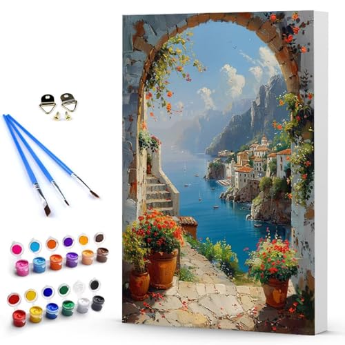 Malen Nach Zahlen Blume Landschaft Malen Nach Zahlen Kinde, Anfänger, Kreatives für Erwachsene Leinwand öLgemäld Kit, Mit 3 - Pinseln und Acrylfarbe, Frauen Home Deko Geschenk 100x135 cm -TL250361 Malen Nach Zahlen Blume Landschaft Malen Nach Zahlen Kinde, Anfänger, Kreatives für Erwachsene Leinwand öLgemäld Kit, Mit 3 - Pinseln und Acrylfarbe, Frauen Home Deko Geschenk 100x135 cm -TL250361 von Generic